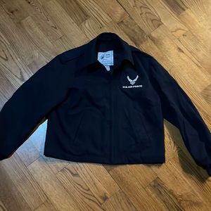 Ladies US Air Force navy blue jacket with liner defense logistics agency sz 12 S